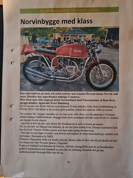 NORTON Norvin / Vincent 1000cc Cafe racer 21 of 27