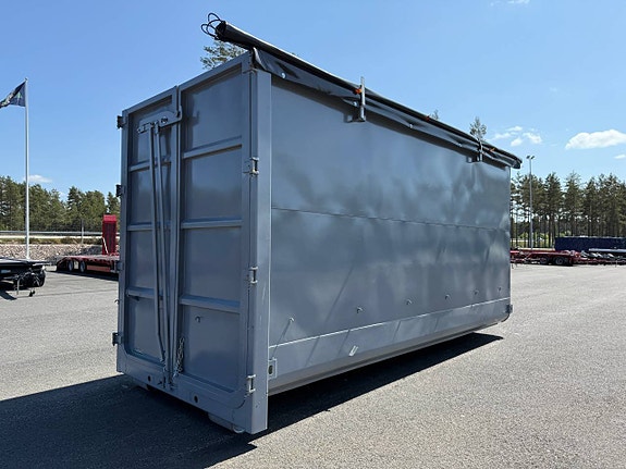 Hakarps - 40m3 flisflak i hardox 450 med rulltäckning 5 of 8