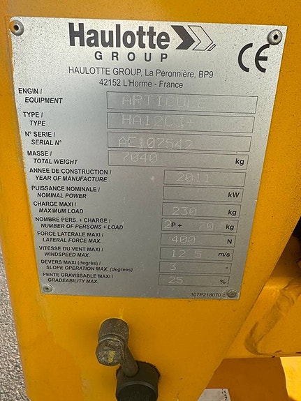 Haulotte HA12CJ+ - Begagnad 7 of 7