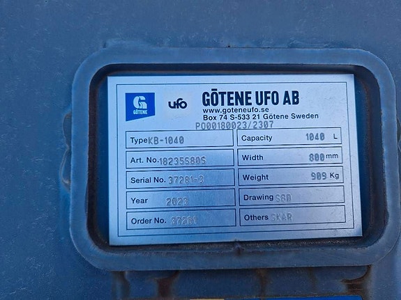Götene Kabelskopa, 1010L, B=800 mm, S80 5 of 5