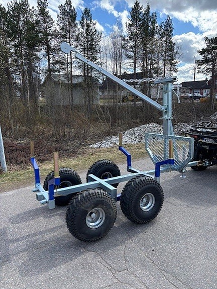Timmervagn för ATV eller redskapsbärare