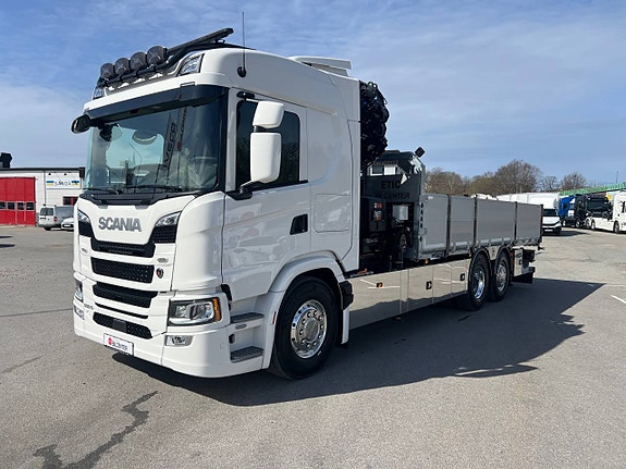 Scania G500 6x2*4 Brädgårdsbil Kranbil Hiab 302 Kran