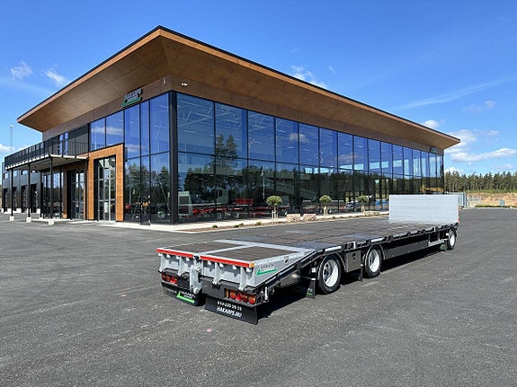 Hakarps - 30 tons bodvagn 910mm, hydraulisk ramp