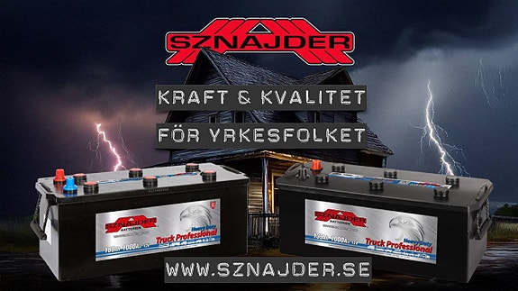 Startbatteri Lastbil Buss Entrepenad mm.