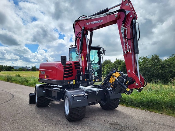 Yanmar B110W / 11-12ton hjulgrävmaskin / 36km / 4-hjulsstyrd 7 of 11