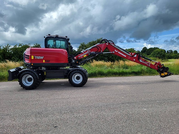 Yanmar B110W / 11-12ton hjulgrävmaskin / 36km / 4-hjulsstyrd 6 of 11
