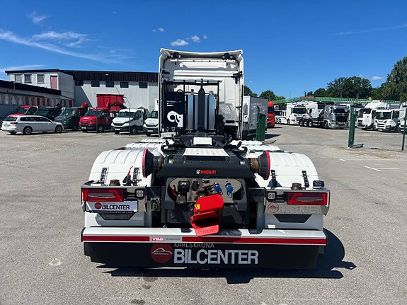 Scania R500 Tridem 26T Hiab Lastväxlare & Kranflak Palfinger 10 of 12