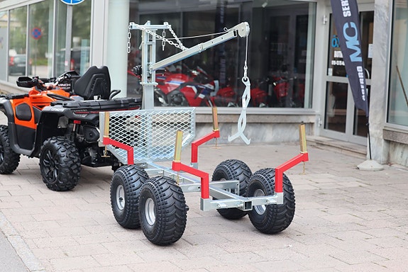 -- Bronco ATV Timmervagn m. Kran, Vinsch, & Sax 3 of 9