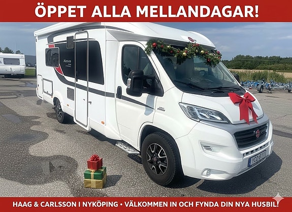 Bürstner Nexxo 720, Långbäddar, WC/dusch bak, 2 x AC