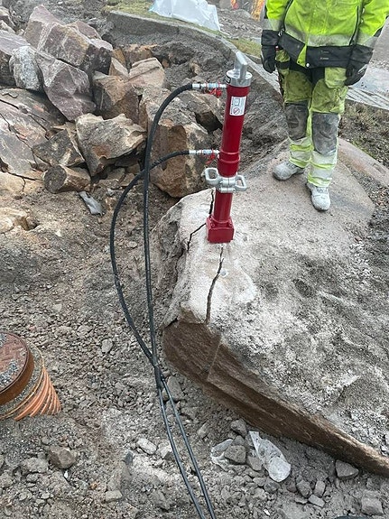Komplett Bergborr och Spräckpaket Hydrauldriven 5 of 5