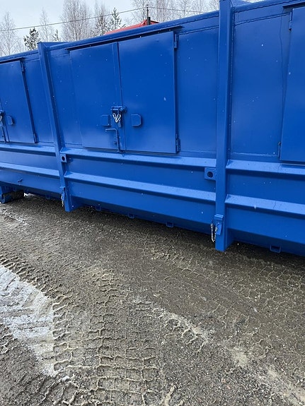 Täckta Containerflak 22m3 med sektioner 2 of 6