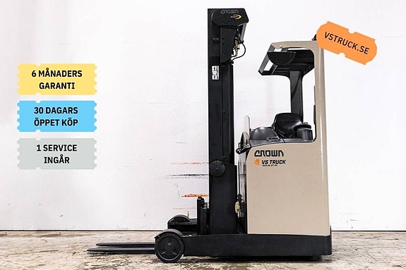 Crown ESR 4500, Begagnad skjutstativtruck med sidoföring