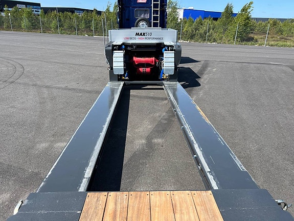 MAX 510 2-axlad - tvångsstyrd , Låglastare , Maskintrailer 10 of 12