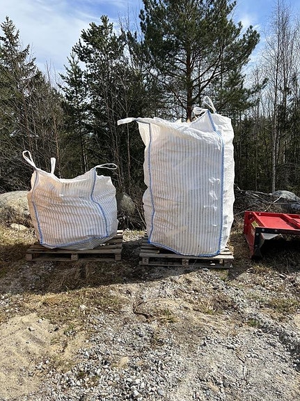 Vedsäckar BIG BAG 1m3 och 1,5m3
