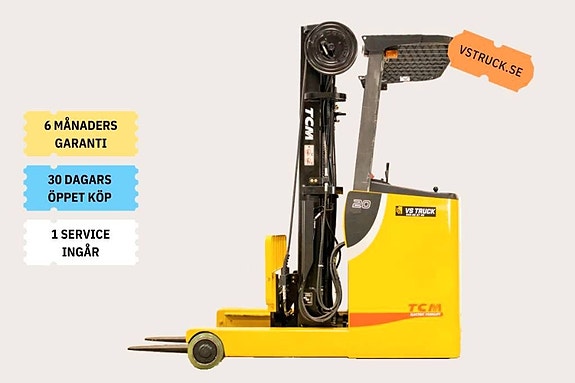 TCM FRHB20 skjutstativtruck m nytt batteri & nya hjul!