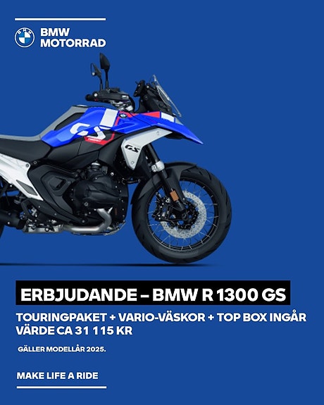 BMW R1300GS Aut höjd 820-850mm KAMPANJ Touringpaket och Varioväskor+Topbox ingår Värde 31115:- 3 of 5