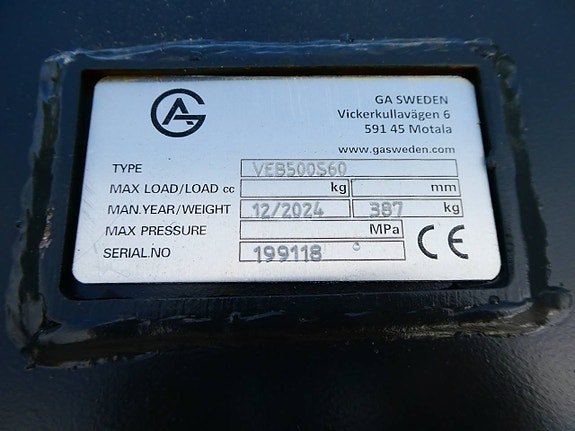 GA Profilskopa 600L med Grävfäste S60 6 of 6