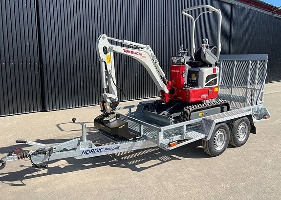Takeuchi TB 210 R Komplett paket med trailer 2 of 4