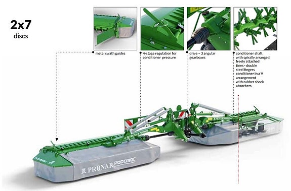 Pronar PDD830C Slåtterkross 8,3 m