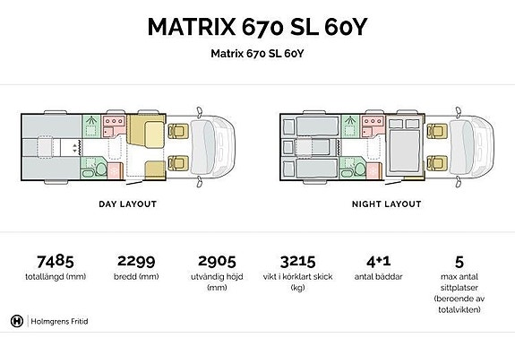 Adria Matrix 670 SL 60Y | LÅNGBÄDDAR | 60Y EDITION 2 of 27