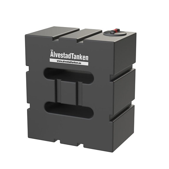 Transporttank vatten 800L skvalpskydd-stående hög modell