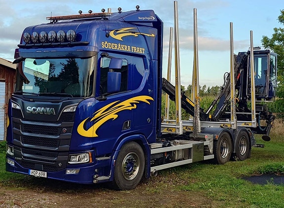 Timmerbil Scania 660-2022 26700mil