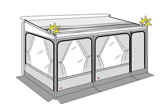 LMC Vivo 470D Markistält Caravan Store 410 ZIP 14 of 14