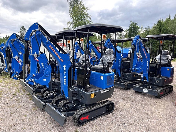 Oktoberfest! Fullt utrustad minigrävare 1 ton Rippa R10 ECO