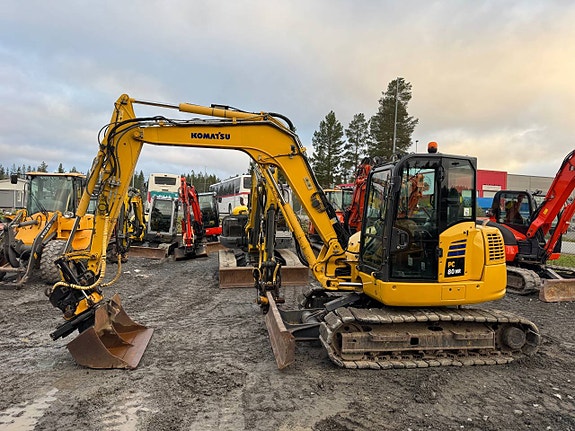Midigrävare 8ton Komatsu 495.000:-