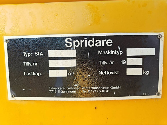 Weisser Sand/Saltspridare (Inbyggd motor) 5 of 6
