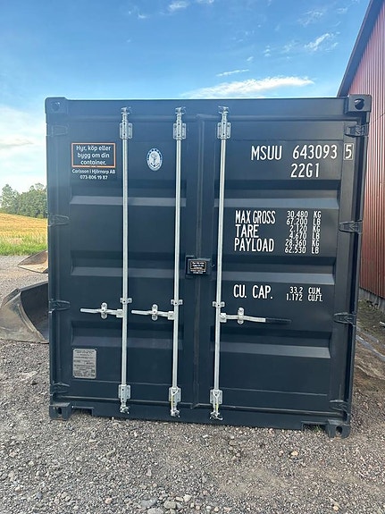 Svart 20ft container