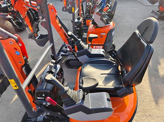 S100 Minigrävare 1.0 ton, Kubota 3-cylindrig motor 4 of 12