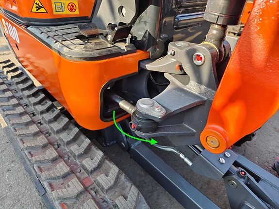 S100 Minigrävare 1.0 ton, Kubota 3-cylindrig motor 7 of 12