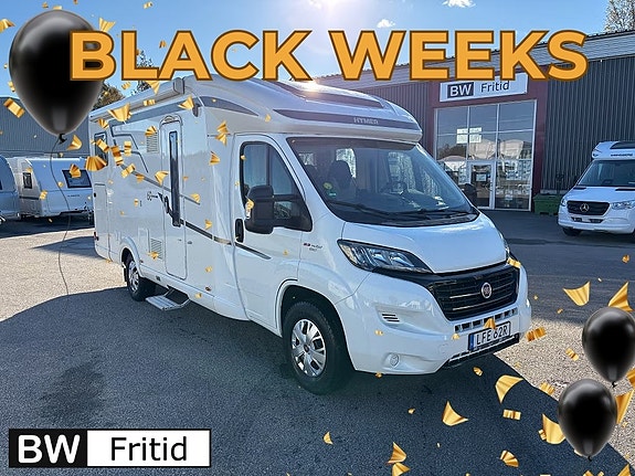 Hymer T 578 GL Långbäddar - B-kort - Stort garage - Smidig!