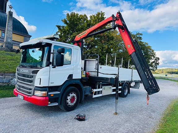Scania P250 4x2 Brädgårdsbil Kranbil Euro6 21.000 mil