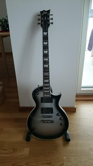ESP Ltd EC-1000 Guitar, Silver Sunburst