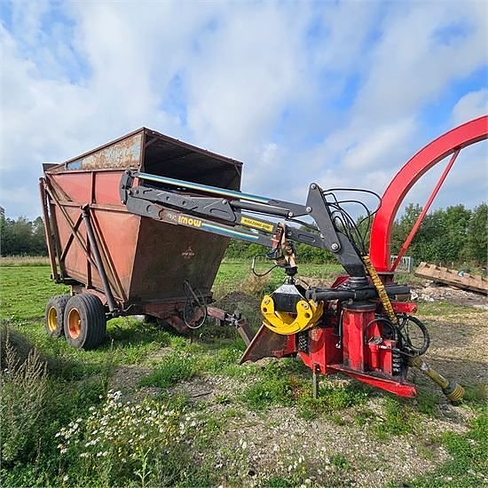 TP 280 PTO - 60x29 cm - Kran, flishugger og vogn / Crane, wo