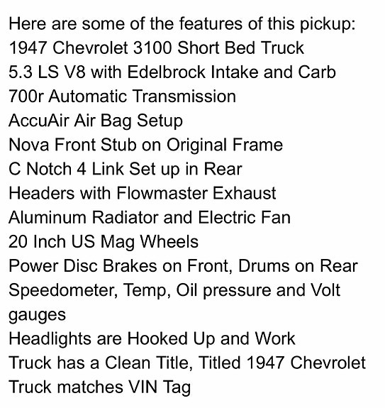 Chevrolet 3100 13 of 17