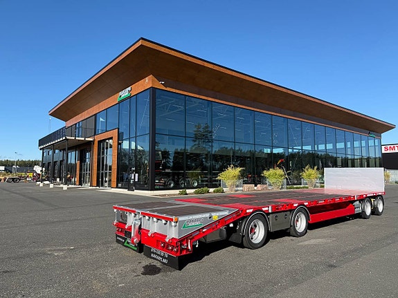 Hakarps - 38 tons bodvagn 910mm hydraulisk sandwich ramp