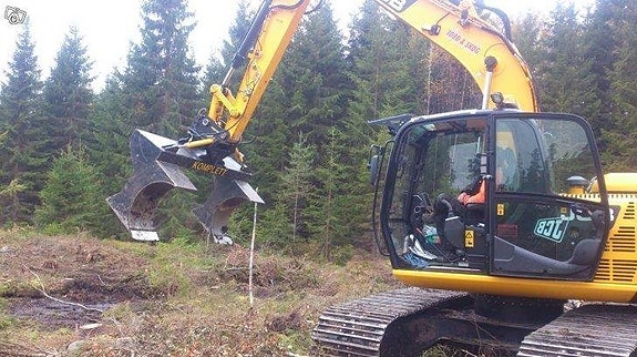 Markberedning med grävmaskin