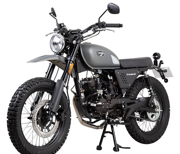 Moped Viarelli Scrambler Klass 1 Mattgrå i Butik 3 of 8