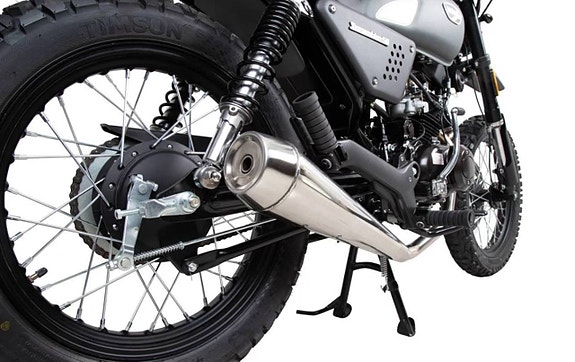 Moped Viarelli Scrambler Klass 1 Mattgrå i Butik 7 of 8