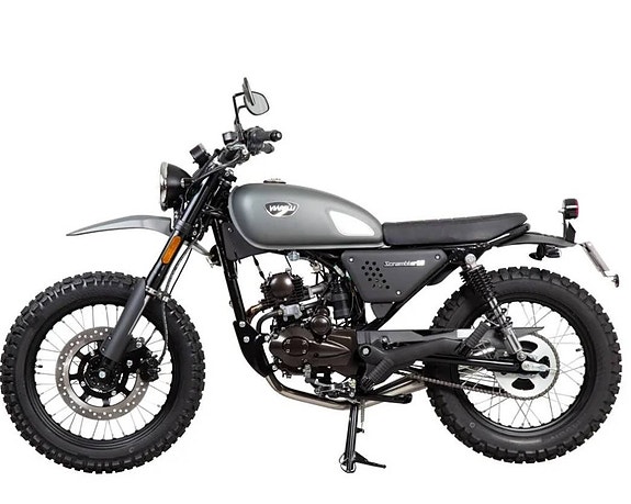 Moped Viarelli Scrambler Klass 1 Mattgrå i Butik 4 of 8