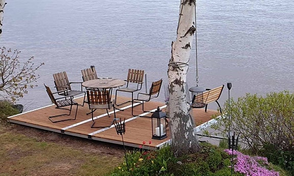 Fast/Portabel Lättviktsbrygga- Aluminium/ Thermowood 11 of 12