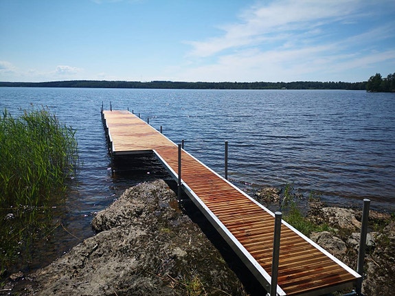 Fast/Portabel Lättviktsbrygga- Aluminium/ Thermowood 2 of 12