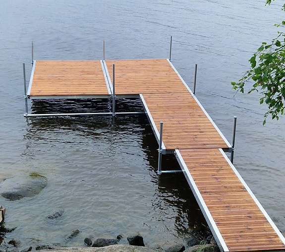 Fast/Portabel Lättviktsbrygga- Aluminium/ Thermowood 4 of 12