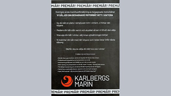 Vi säljer din båt mitt i vintern !!