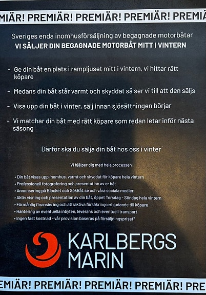 Vinterförvaring Motorbåtar