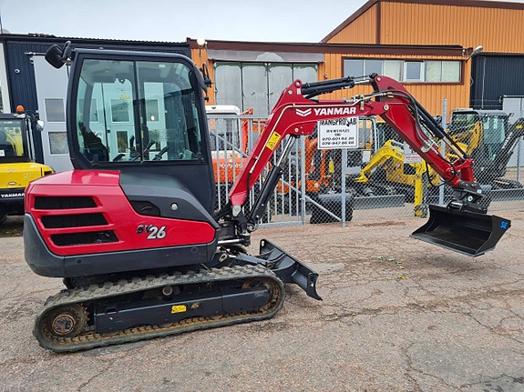 MINIGRÄVARE YANMAR SV26  1040 timmar 2,7ton  2023 Årsmodell