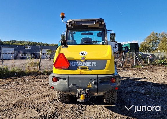 Hjullastare med vikplog - Kramer 8115, Holms PVL240C 4 of 5
